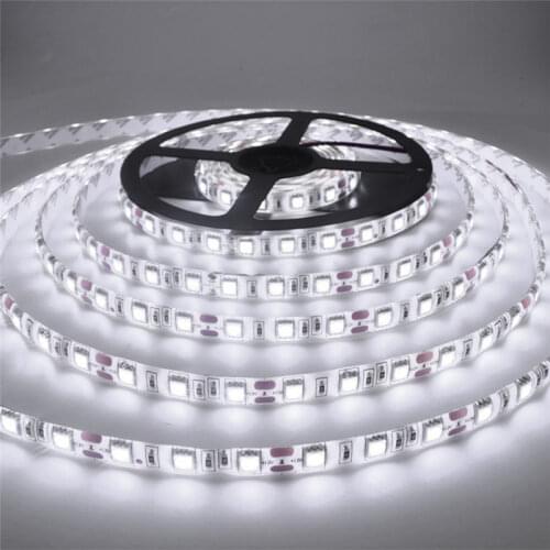 LED Strip 5050 5630 2835 RGB lights 12V 5M Flexible Home Kitchen Decoration lamp Waterproof 300 LED Tape Diode Ribbon 60LEDs/M