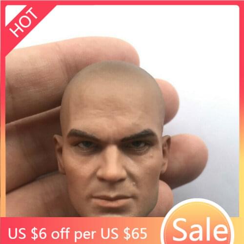 TBLeague 1/6 HITMAN 47 Head Sculpt Tobias Ripper Male Head Carving Toy for 12in Ph Body Collection