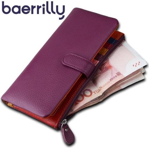 Female Money Pocket Clutch Bags Fashion Card Holder Women Wallet Long Coin Purse Zipper Genuine Leather Wallet Carteira Feminina