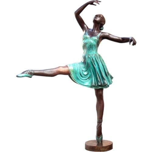 Life Size Ballet Dance Lady Statue Sculpture Hot Cast Bronze Modern Art Indoor Outdoor Garden Park Decoration