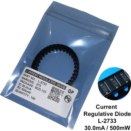 100PCS/LOT L-2733 30MA SMD SOD-123 CRD / CURRENT REGULATIVE DIODE NEW Free shipping