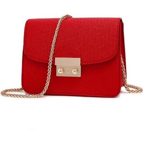 2021 Fashion Design Bags Women Leather Handbags Chain Solid Shoulder Bag Lady Mini Bags Women Messenger Bag Purses Hot sale Q4