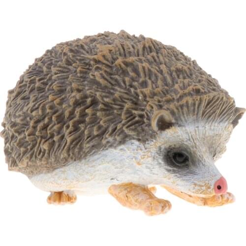 3 inch Plastic Hedgehog Figurine Realistic Animal Figure Toys for Kids Toddlers