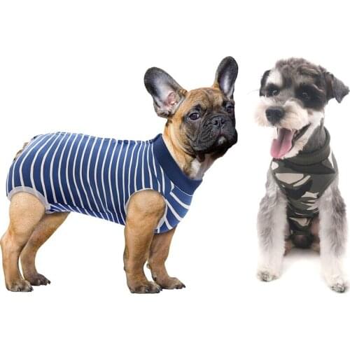6 Pcs Dog Recovery Suit Pet Cat T-Shirt Medical Surgical Comfortable Clothes Post-Operative Vest After Surgery Wear Wholesale X2