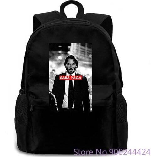 Baba YAGA John Wick Best Selling Male Natural Print women men backpack laptop travel school adult student