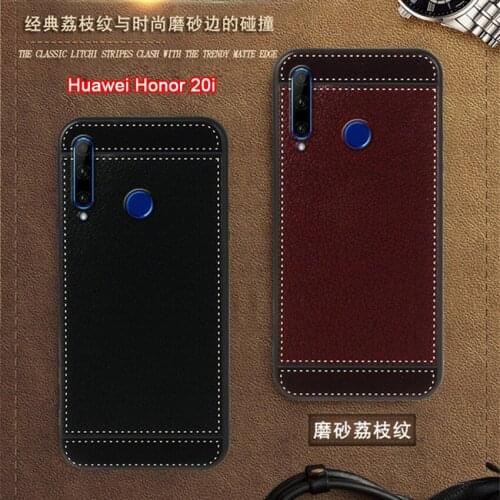 Honor 20i Case for Huawei honor 20i HRY-AL00T HRY-TL00T Cover 6.21 inch Soft Black silicone Coque for Huawei Honor 20i Cases