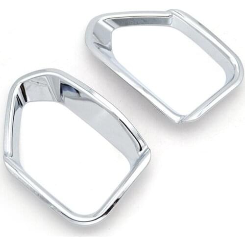 For Subaru XV Crosstrek 2017 2018 2019 Chrome Rear Fog Light Lamp Cover Foglight Bumper Trim Molding Accessories