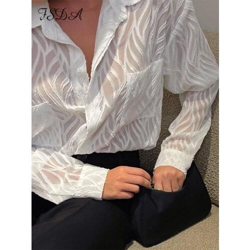 Прозрачные блузки FSDA China At AliExpress