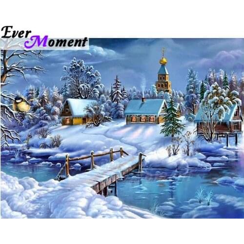 Ever Moment Diamond Painting Scenery Full Square Drill Mosaic Cross Stitch Picture Of Rhinestone Diamond Embroidery ASF1437