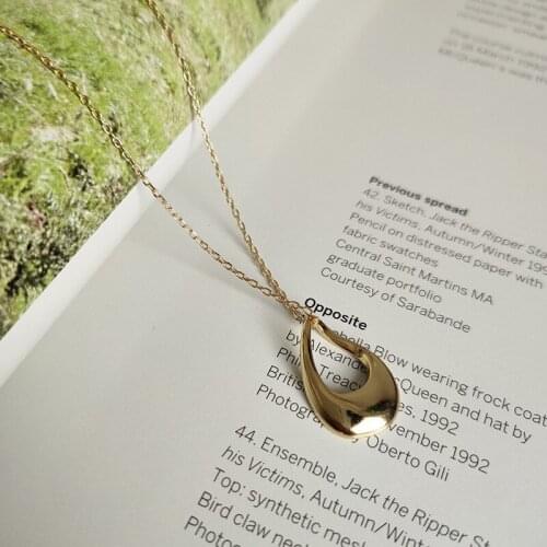 WTLTC Re925 Sterling Sliver Twisted Pendant Chokers Necklaces Dainty Hollow Geometric Necklace Boho Irrgular Chokers Custom Gift