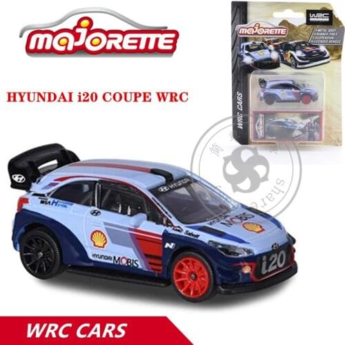 Majorette 1/64 WRC Series HYUNDAI i20 Coupe Car Hot Pop Kids Toys Motor Vehicle Diecast Metal Model MJ212084012