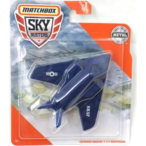 2020 Matchbox Plan Sky Busters LOCKHEED MARTIN F-117 NIGHTHAWK Metal Material Collection Alloy Plan Simulation Model