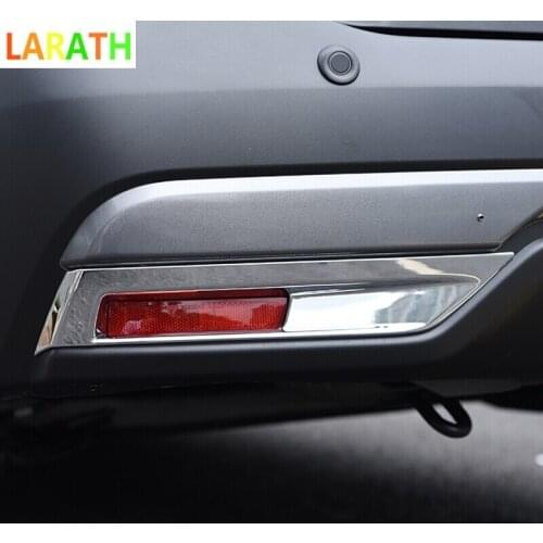 The New For Nissan Kicks 2016 2017 ABS Chrome Rear Fog Light Lamp Cover Trim Bezel Frame Styling Garnish 2pcs