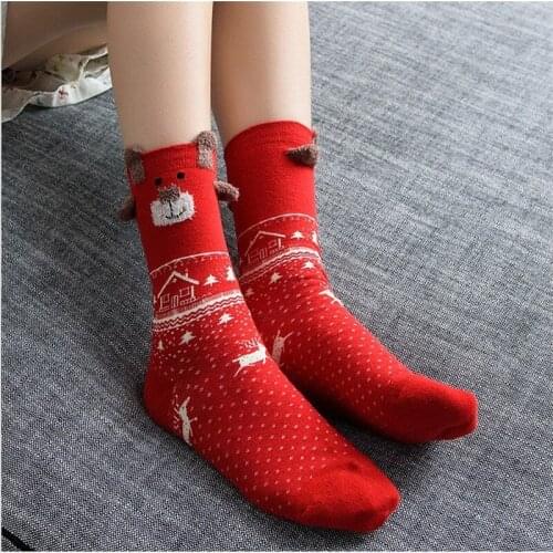 New Arrival Carnival Womens Winter Socks Year-end Cotton Christmas Gift Warm Soft Comfortable Cotton Winter Sock Soxs