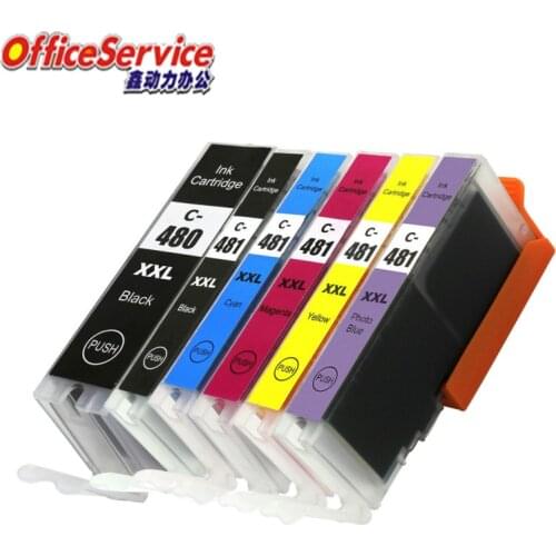 PGI-480 CLI-481 PGI480XL CLI481 Compatible ink Cartridge For Canon, suit for TS8140 TS9140 TR7540 TR8540 TS6140 TS704 printer