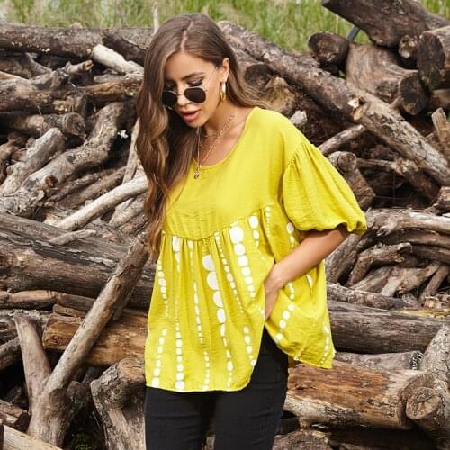Casual Plus Size T Shirt Women Summer Tops Blouses Loose Short Sleeve Patchwork Print Tshirt Oversize Female Pullover Tees Tunic