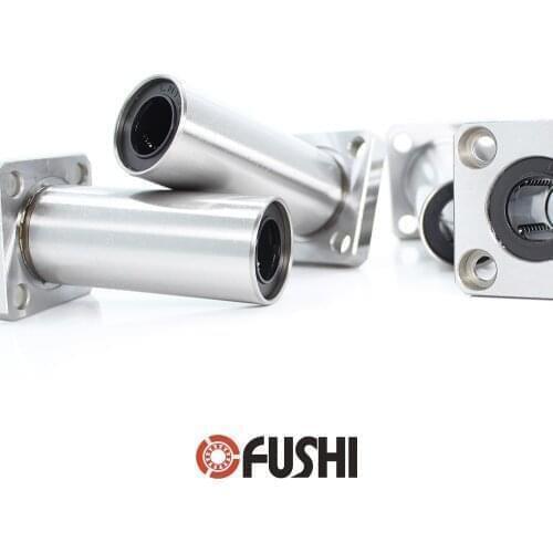 LMK LUU Square Flange Long Linear Bearing ( 2 Pcs ) LMK20LUU LMK25LUU LMK30LUU LMK35LUU Square Flange Type Linear Bearings