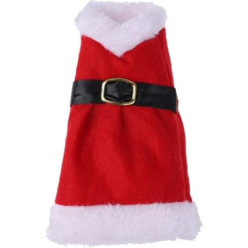 XMAS Red Dress Fabric Wine Bottle Wrap Cover Christmas Party Decoration Bag