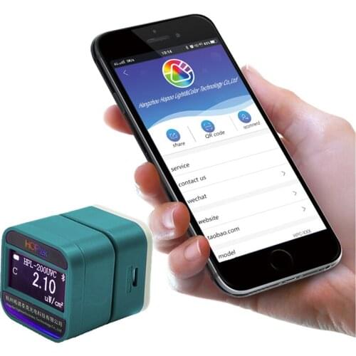 HOPOOCOLOR Bluetooth HPL220B 400-500nm Peak wavelength 365nm blue light tester uW/cm2