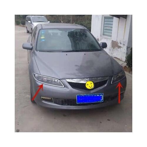 For Mazda 6 atenza 2005-2013 High-quality ABS Chrome Headlight frame Rear tail light frame Car styling