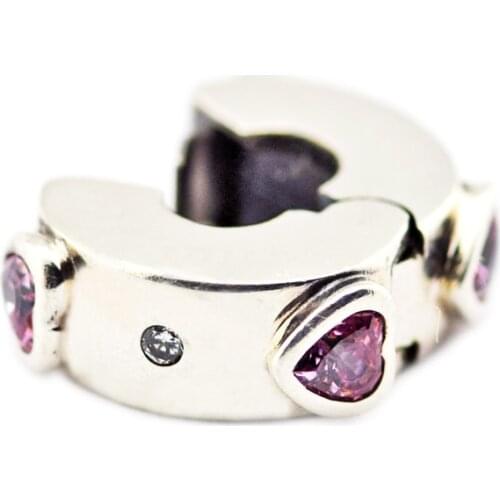 Explosion of Love Clip Sweet Valentine Fits European Woman DIY Bracelets original sterling silver Beads For Jewelry Making