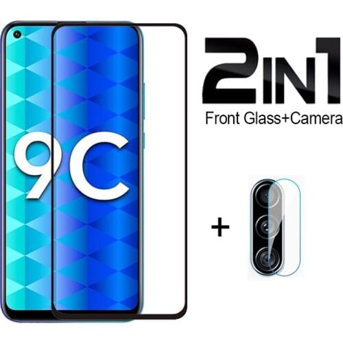 Full Cover 9H Tempered Glass Film For Huawei Honor 9C 9A 9S 9X 8A 8S 8X 8C 10i 10 Lite HRY-LX1T Camera Lens Screen Protector