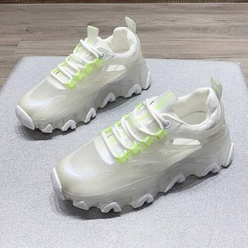 Womens Sneakers Women Chunky Platform Sneakers Nice Vogue Lace Up Shoes Woman High Heels Basket Female Casual Shoes Trainers