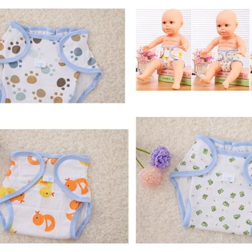 1Pcs Cute Baby Diapers Reusable Nappies Cloth Diaper Washable Infants Children Baby Cotton Training Pants Panties Nappy Changing