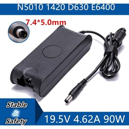 19.5V 4.62A 7.4*5.0mm Universal Laptop Adapter Charger For Dell N5010 1420 D630 E6400 notebook power adapter charger