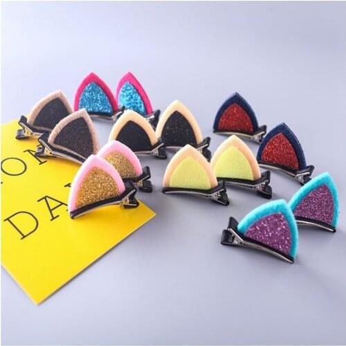 500pcs/lot with Glitter Center Unicorn Ears For Girls And Kids Unicorn Horn Headband Unicorn Party Girls DIY Hair Accessories