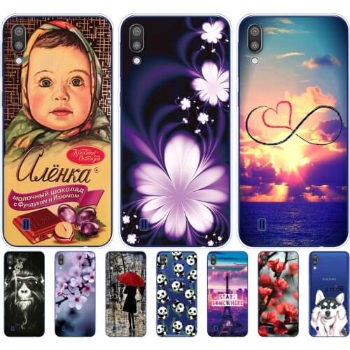 For Samsung Galaxy M10 Cases On Galaxy M10 Soft Silicon TPU Back Phone Case Cover For Samsung Galaxy M10 2018 Bumper Coque