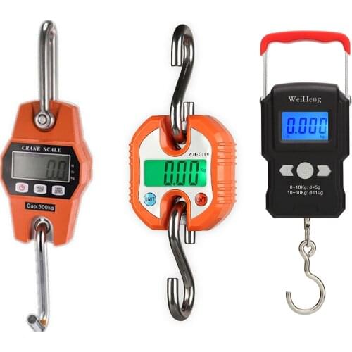 Mini LCD Digital 300kg Portable Industrial Electronic Heavy Duty Weight Hook Crane Hanging Scale