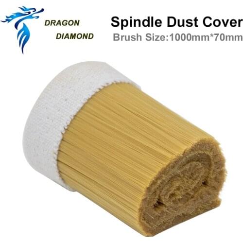 DRAGON DIAMOND 1000mm x 70mm Spindle Dust Cover Brush For CNC Router Spindle Motor Vacuum Cleaner Engraving Machine