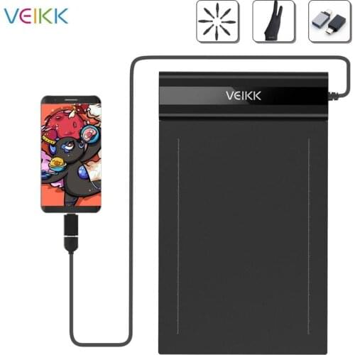 VEIKK S640 graphic Pen tablet 6 x 4 inch Ultra Thin OSU New Digital Drawing Tablet with Battery-Free Pen 8192 Levels Pressure
