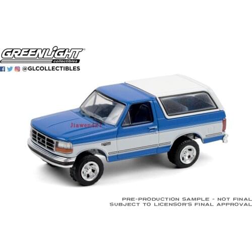 GreenLight 1:64 1992 Ford Bronco boutique alloy car toys for children kids toys Model original box