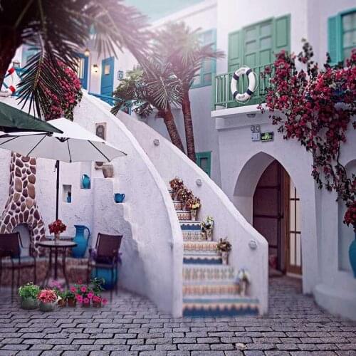 MEHOFOTO Vinyl Photography Background Vacation Scenic Computer Printed Children Backdrops for Photo Studio CM-6591