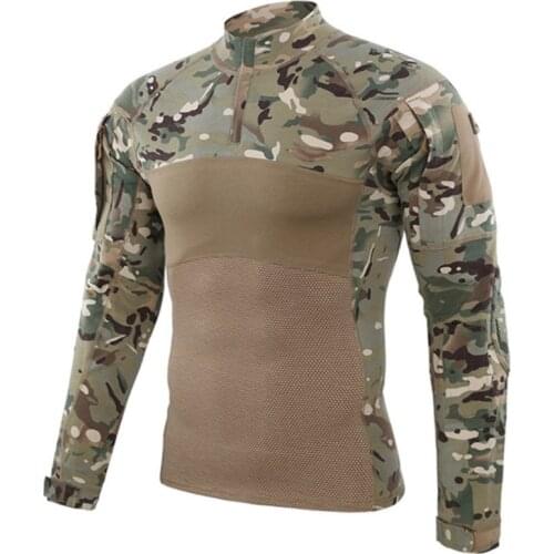 Hiking Shirt Long Sleeve Tactical Shirt 5XL Army Military Combat T-shirts Camping Hunting Cloth Outdoor Sport Shirts