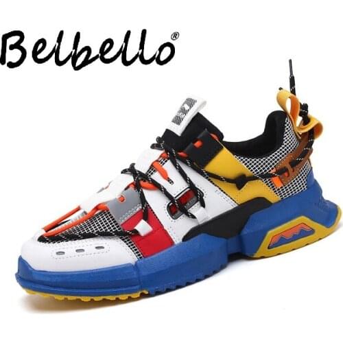 Ins super fire shoes 2019 summer new sports trend shoes mens mesh breathable thick-soled old shoes