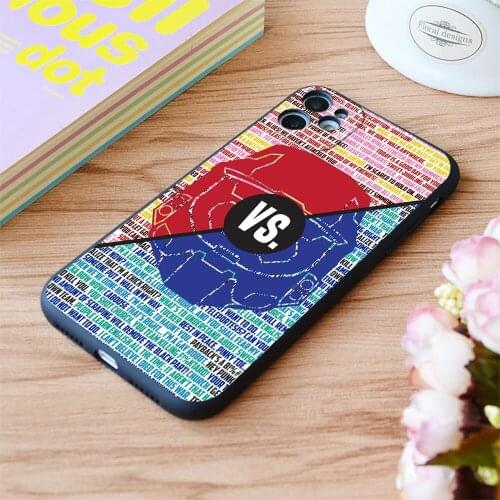 For iPhone Red Vs Print Soft Matt Apple iPhone Case 6 7 8 11 12 Plus Pro X XR XS MAX SE