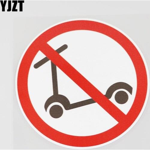 YJZT 11.9CMX11.9CM Children Are Not Allowed To Push Carts PVC Decal Car Sticker 11B-0058