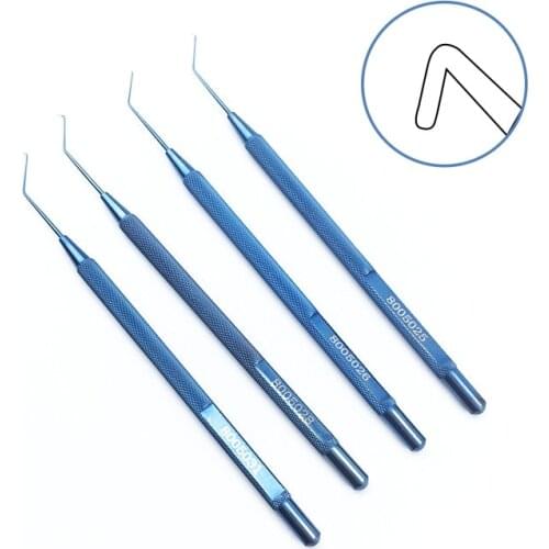 Ophthalmic Hook Ambidextrous nucleus chopper Titanium Nichamin Phaco Chopper ophthalmic eye surgical instrument hooks