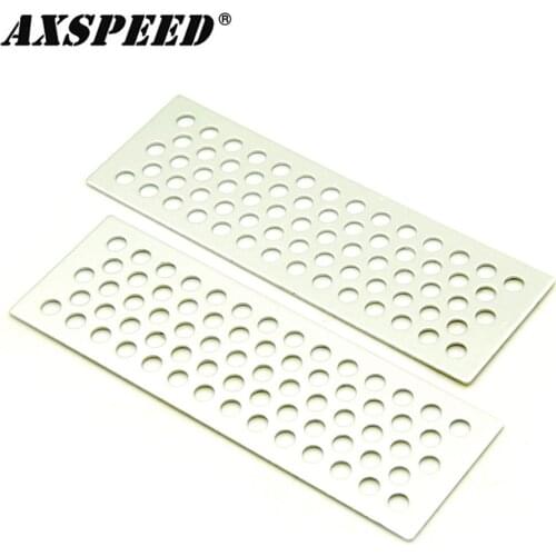 AXSPEED 1 Pair Aluminum RC 1/10 Scale Metal Sand Board Plate for SCX10 Crawler Car Sand Ladders