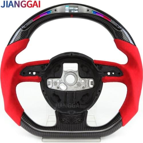 Alcantara Steering Wheel Fit For Audi RS3-RS7 2012-2016 / s3 2014-2017 / s4 2013-2015 / s5 2012-2016 LED Shift Sport Wheel