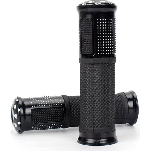 Pair Universal Motorcycle Hand Grips Handlebar Protector Accessories Dirt Bike Rubber Motorbike Handle Bar Caps