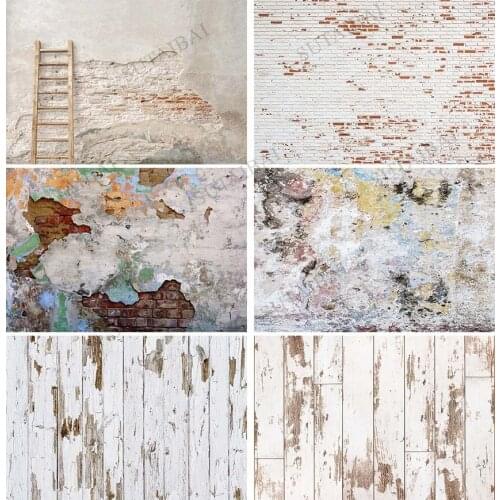 White Brick Wooden Wall Vintage Backdrop Vinyl Photography Backdrops Photographic Background Photo Studio Photophone Photozone