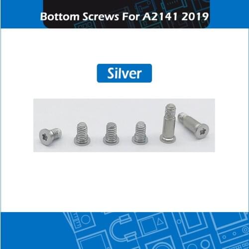 50set/Lot 2019 Silver 16 Inch Laptop A2141 Bottom Case Screws For Macbook Pro Retina 16" A2141 Lower Cover Screw Set EMC 3347