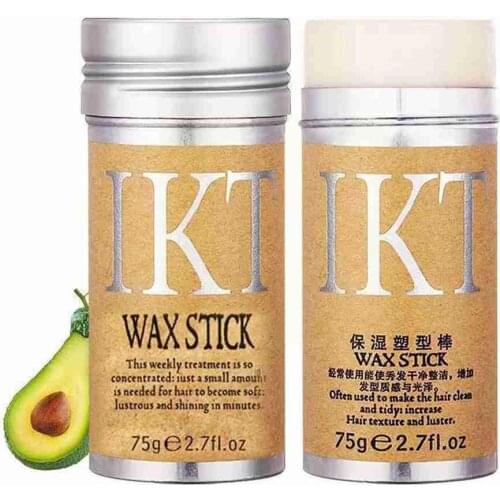 Avocado Hair Wax Professional Hair Finishing Cream Hair Pomade Oil Greasy Styling Stick Not Styling Waxes Hair Z6H2