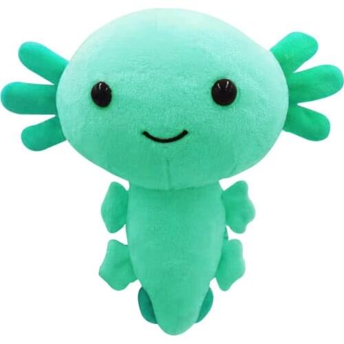 2021 20cm Kawaii Axolotl Plush Toy Cartoon Cute Animal Stuffed Plushie Doll For Kids Birthday Christmas Halloween Gifts
