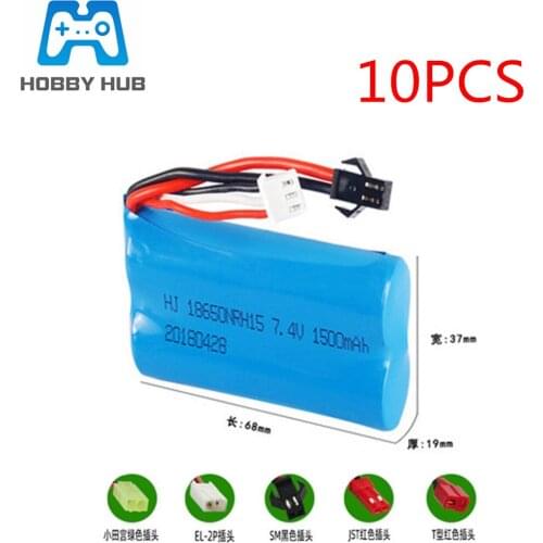 2s 7.4V 1500mAh lipo Battery for Syma S033g Q1 TK H100 H101 H102 YDI U12A 18650 7.4V Battery Rc Toys Boats Cars Tanks Drone Part