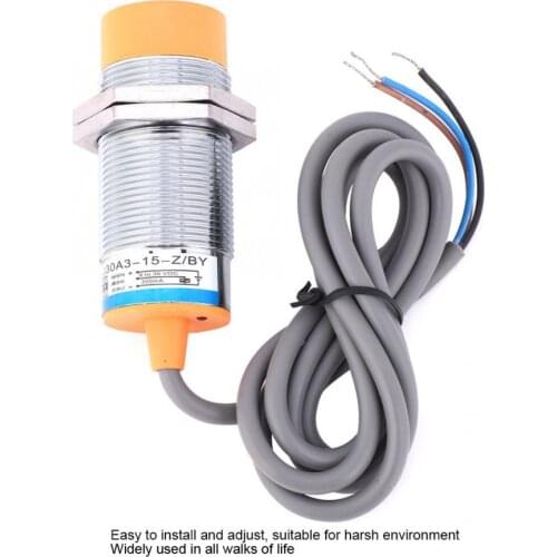 5 Pcs Proximity Sensor Switch LJ30A3-15-Z/BY 6-36V DC 3Wire PNP NO Inductive Approach Switch 300mA